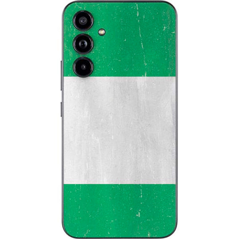 Nigeria Flag Distressed Galaxy A54 5G Skin